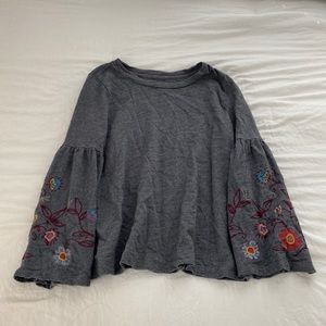 loft floral embroidered blouse